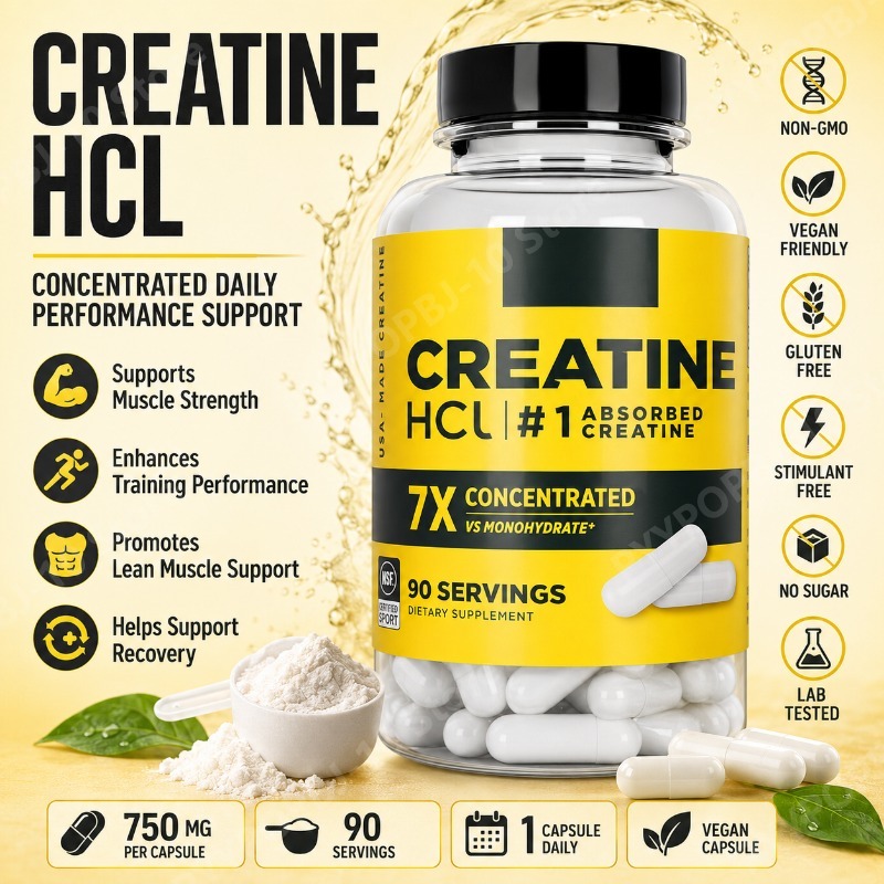 Nutrition Fitness - Creatina HCl 750mg 90 Cápsulas Suporte
