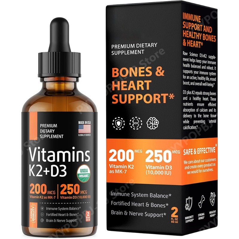 Vitamin D3 K2 Drop - Gotas Líquidas de Vitamina D3 +