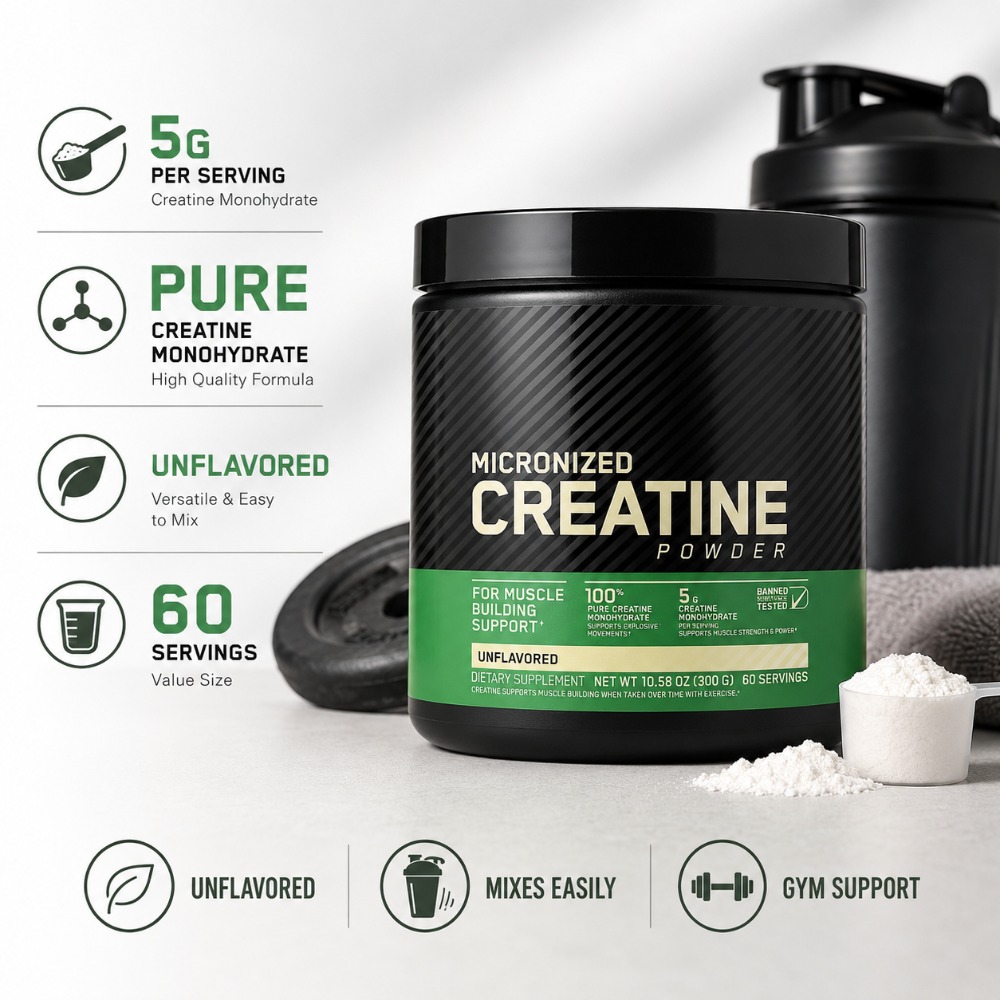 Nutrition Fitness - Creatina Monohidratada em Pó 300g: Suporte