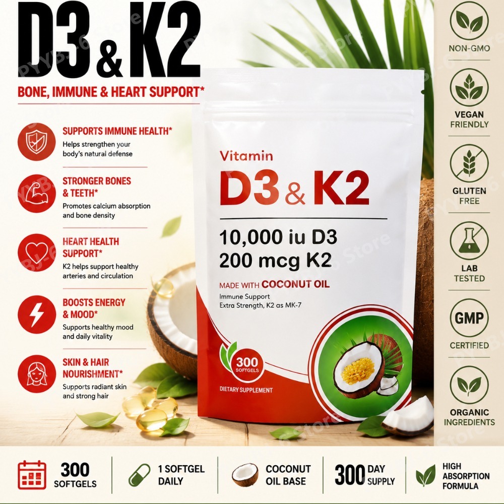 Vitamin D3 K2 Drop - Suplemento de Vitamina D3 K2 10.000