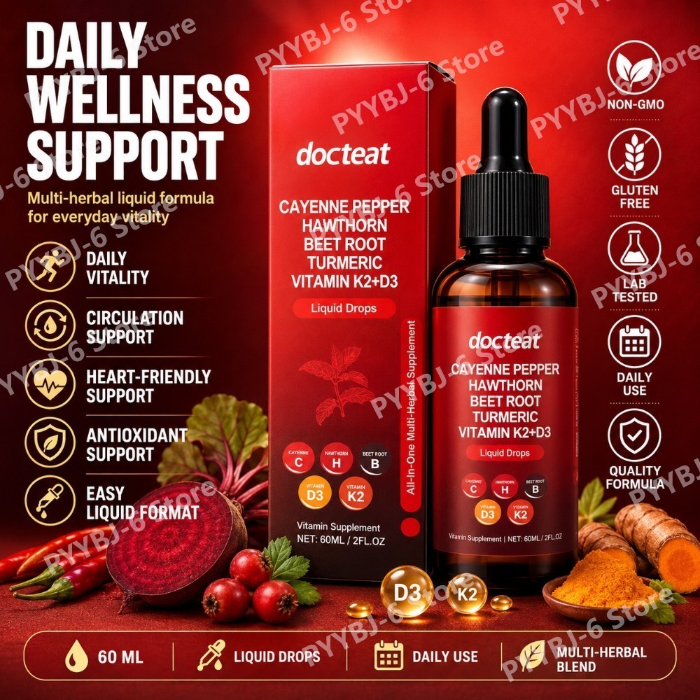 Vitamin D3 K2 Drop - Gotas Líquidas de Pimenta Caiena com