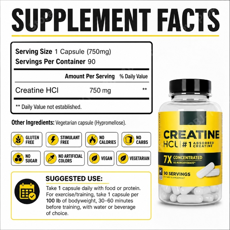 Creatina HCl 750mg 90 Cápsulas - Nutrition Fitness avaliação e preço