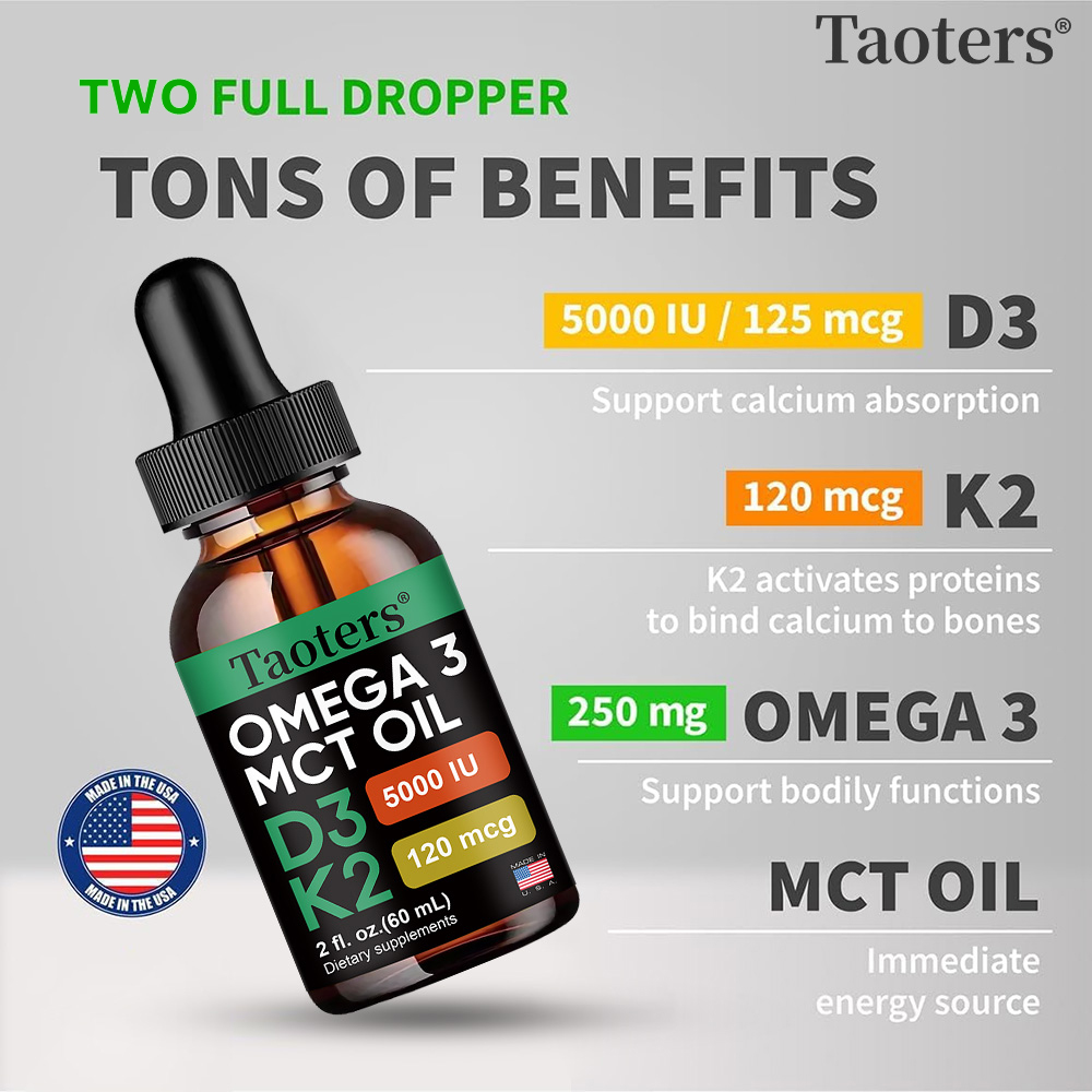 Gotas Orgânicas de Vitamina D3 - Vitamin D3 K2 Drop avaliação e preço
