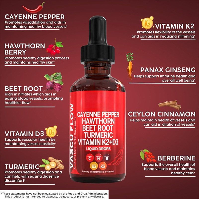 Gotas de pimenta de cayenne lí - Vitamin D3 K2 Drop avaliação e preço