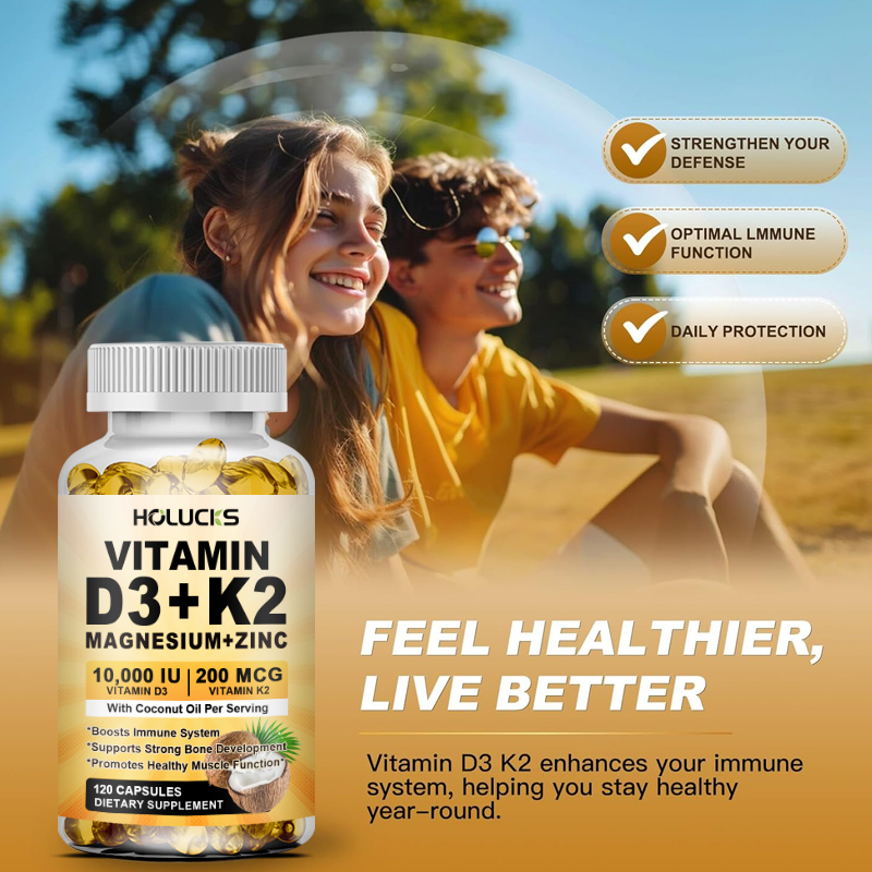 Cápsulas de Vitamina D3+K2, co - Vitamin D3 K2 Drop avaliação e preço
