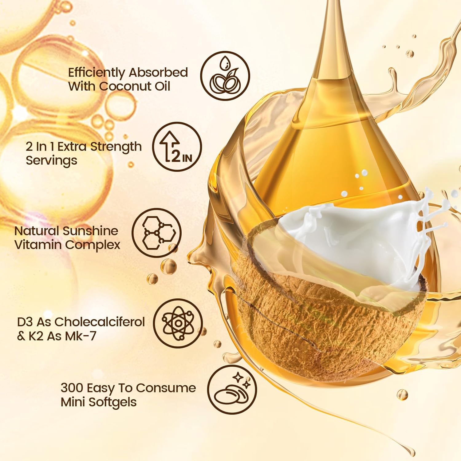 2 em 1 vitamina D3 K2 virgem ó - Vitamin D3 K2 Drop avaliação e preço