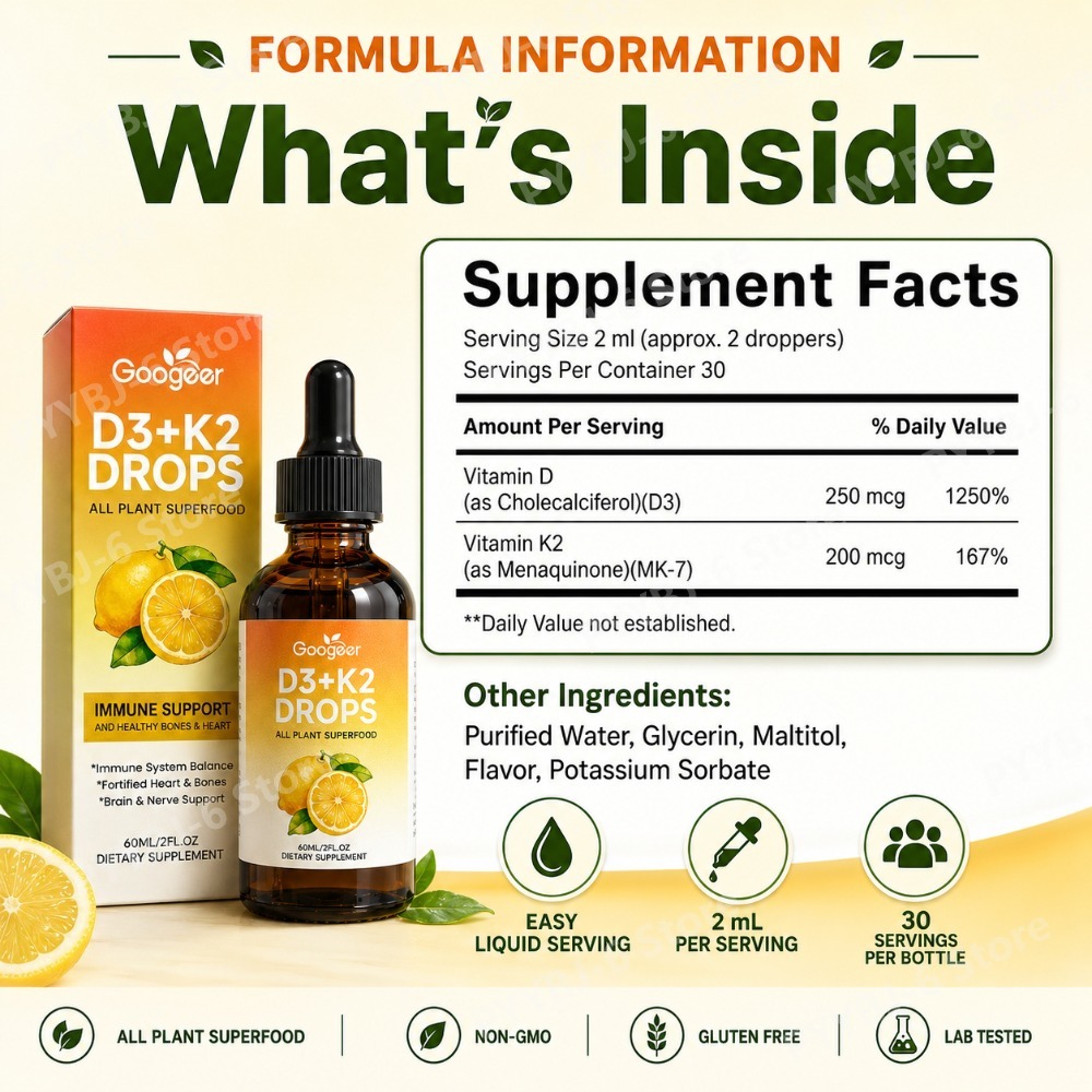 Suplemento Líquido de Vitamina - Vitamin D3 K2 Drop avaliação e preço